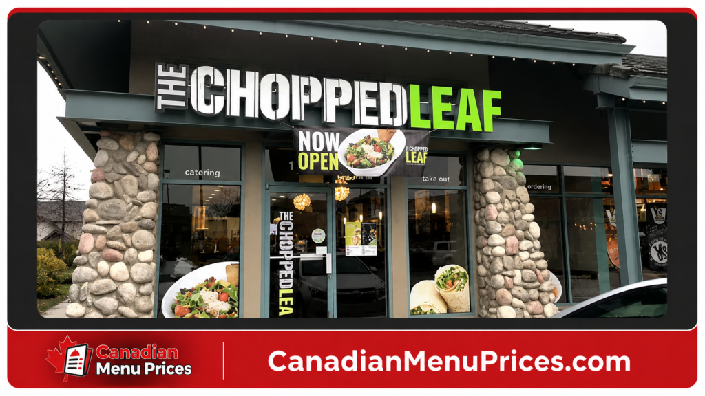 Chopped Leaf Menu Prices In Canada – Complete Menu 2026