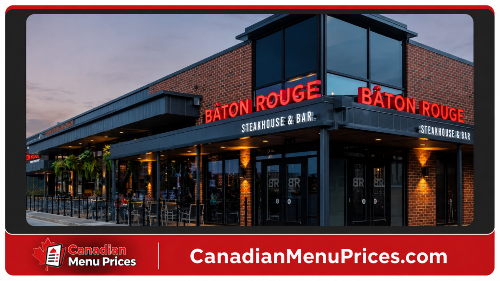 Baton Rouge Menu Prices In Canada (Complete Menu 2026)