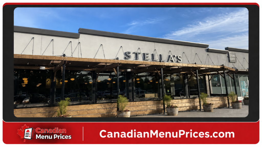 Stella’s Cafe Menu Prices In Canada (Updated Menu 2026)