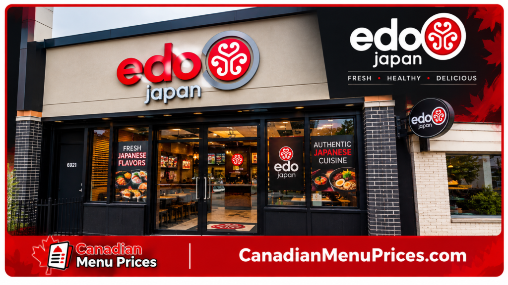 Edo Japan Menu with Prices In Canada – Full Updated Menu 2026