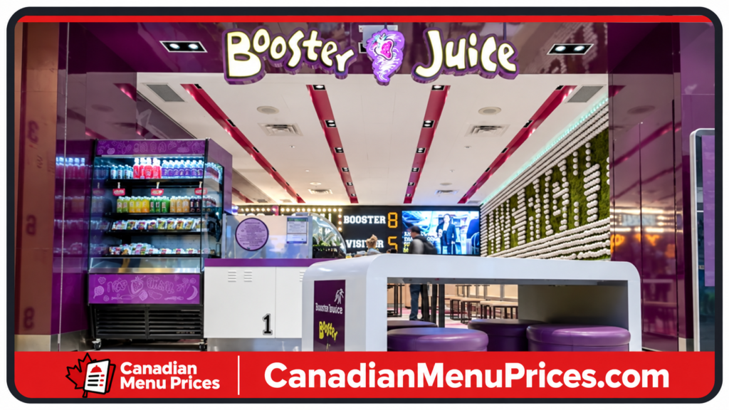Booster Juice Menu with Prices In Canada (Updated 2026)