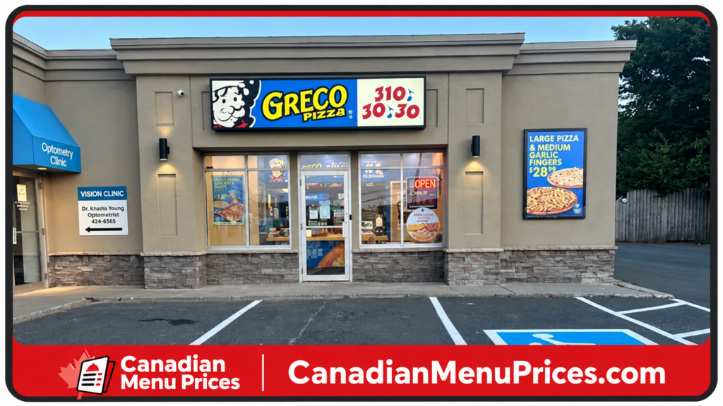 greco's pizza north bay menu