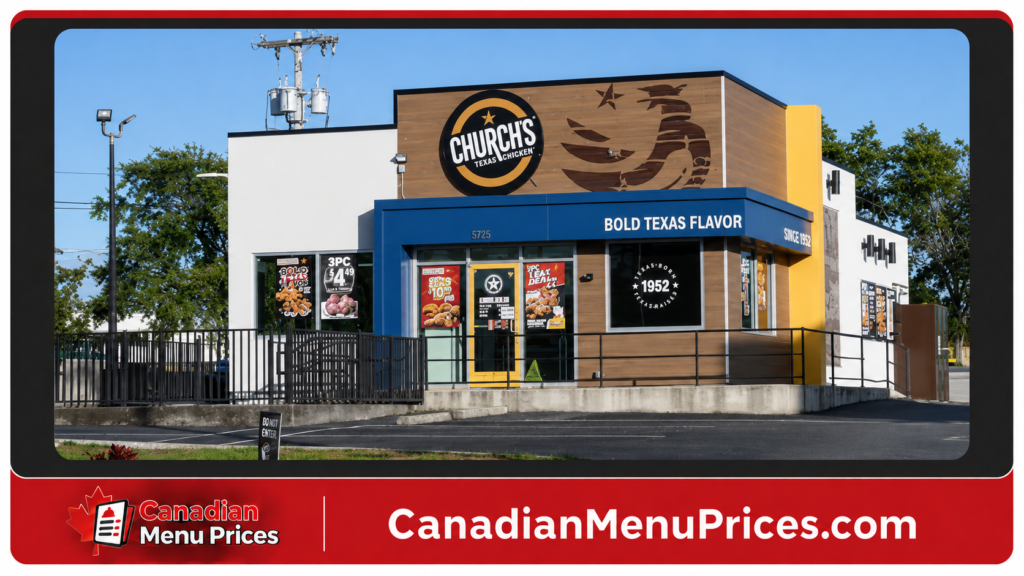 Church’s Texas Chicken Menu Prices In Canada (Updated Menu 2026)