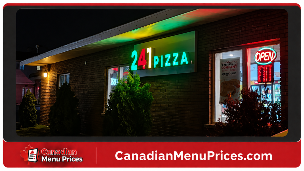 241 Pizza Menu Prices In Canada (Updated Menu 2026)