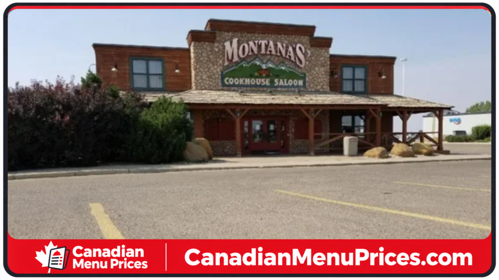 montana's menu prices canada