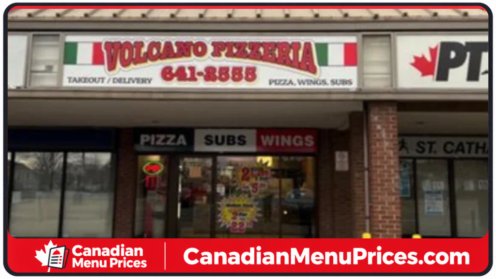 volcano pizza fonthill menu