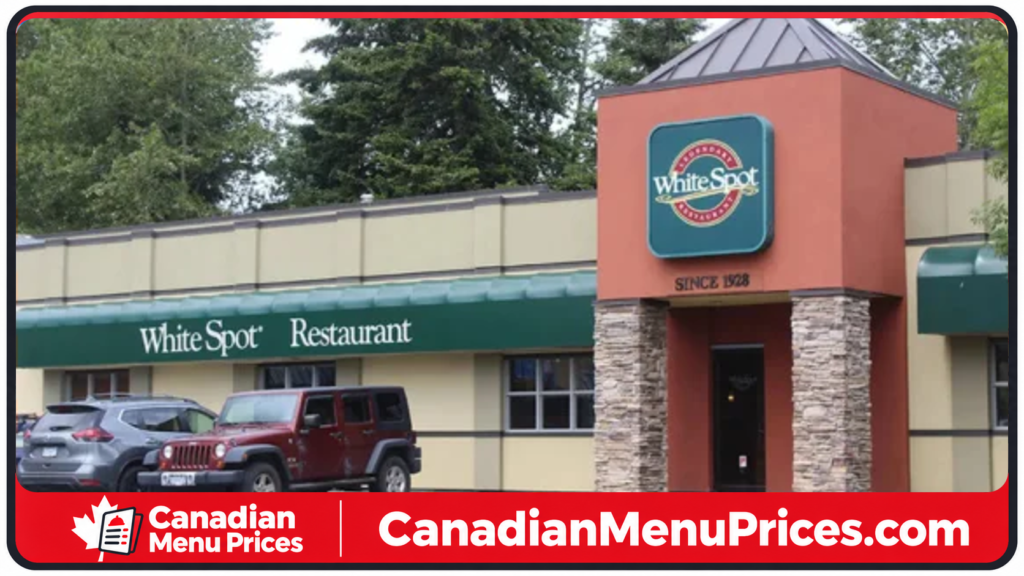 white spot restaurant menu